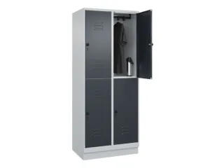 dubbeldekse locker,HxBxD 1950x800x500mm,2x2vak.,vak B 400mm - 3