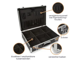 Gereedschapskoffer Met Aluminium Frame 455x330x152mm 22.8 Liter - 6