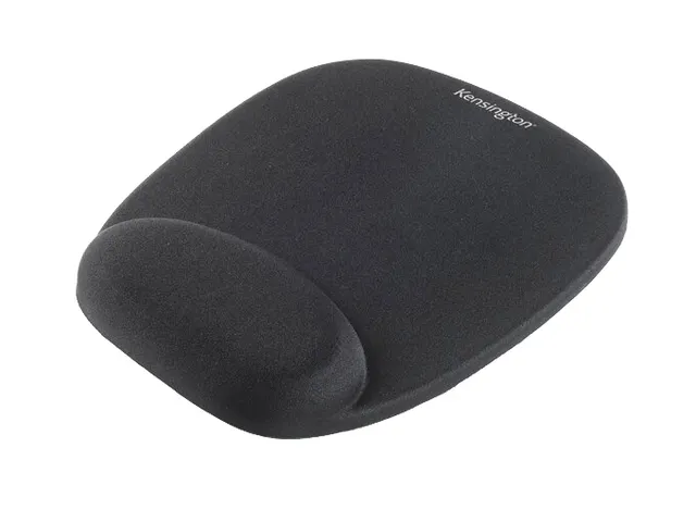 Muismat Kensington met polsondersteuning foam zwart