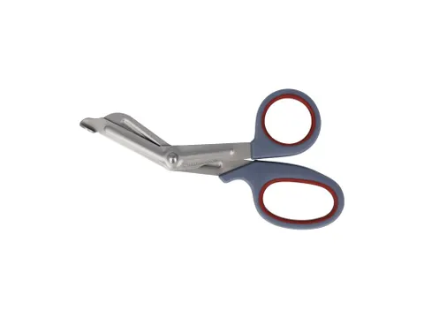 Softgrip schaar 180mm First Aid Only grijs/rood