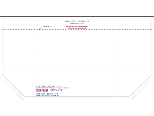 Tafelkleed Royal Economy 325x170 cm met eigen opdruk