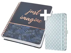 Notitieboek Jolie Mystic A4 spiraal. Met gratis Jolie A5 notitieboek