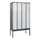 Z-garderobekast,HxBxD 2120x1200x500mm,vak B 150/300mm,cil.-slot
