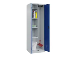 schoonmaakkast,HxBxD 1850x600x500mm,links 4vakken - 3