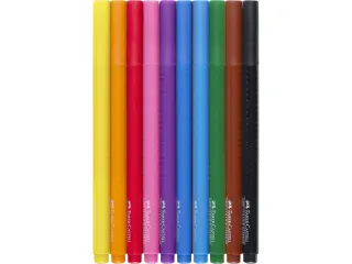 Viltstiften Faber-Castell GRIP Colour etui 10 stuks - 3