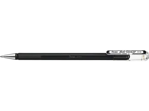 Gelschrijver Pentel K110 Mattehop medium zwart