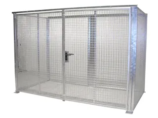 Gasflessendepot Voor 78 Gasflessen 2060x3100x1500mm Staal/draadgaas - 1