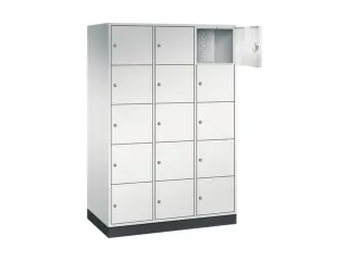 grootvolume-lockersysteem,RAL 7035,HxBxD 1950x1220x600mm,3x5vakken - 1