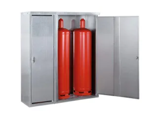 gasflessenkast,v. 3x33kg fles,HxBxD 1435x1320x400mm,m. dak - 2