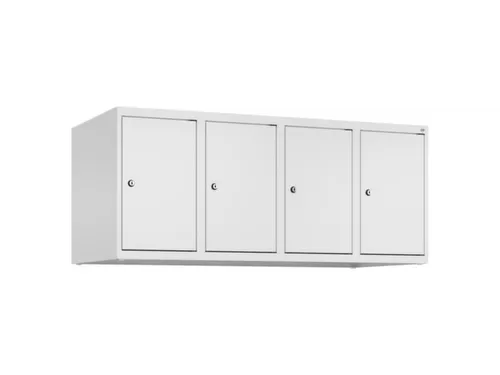 opzetkast,v. locker,4vak.,vak B 300mm,HxBxD 500x1200x500mm