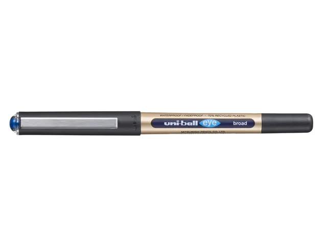 Rollerpen Uni-ball Eye eco 150E Breed blauw 1 mm
