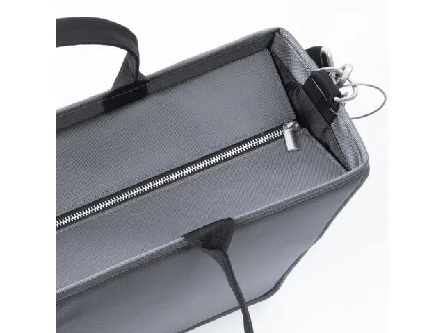 Bureautas Sigel voor hybride werken Premium M donkergrijs 360x280x150
