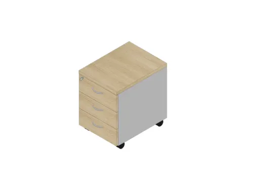 mobiel ladeblok,HxBxD 580x420x560mm,3lade(n),centr. vergrendeling