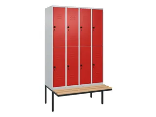 Dubbeldekse dekenkist,HxBxD 2120x1200x815mm,4x2vak.,vak B 300mm - 1