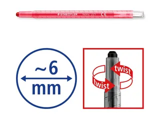 Waxpotlood Staedtler Norix twister set 12 kleuren - 5