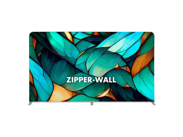 Beurswand Zipper-Wall Straight Basic 400x230cm