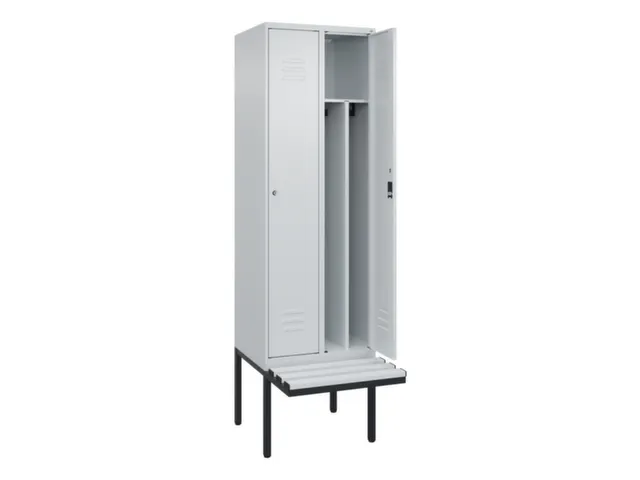 locker voor scheiding van kleding,HxBxD 2120x600x815mm,2vak