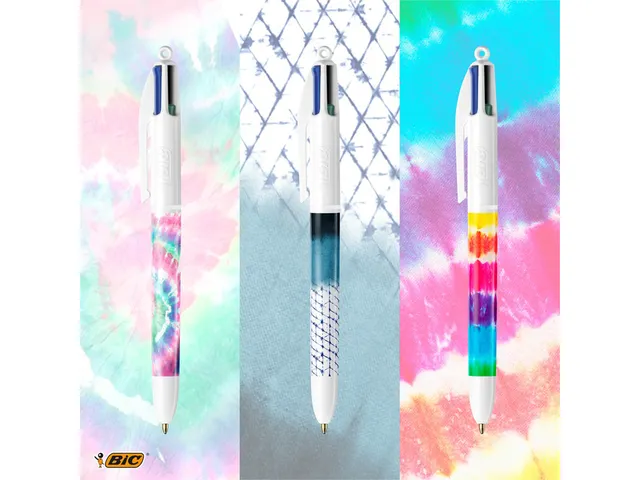 Stylo bille BIC 4 couleurs Message présentoir de 30 pièces