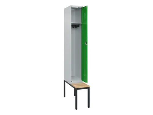 locker met bank,HxBxD 2120x300x815mm,1vak,vak B 300mm,cilinderslot