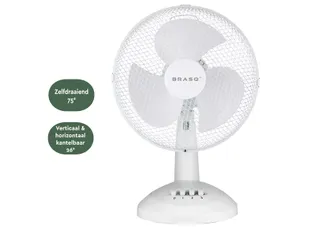Tafelventilator BRASQ F400 Ø 30cm wit - 7