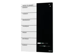 Magneetbord Naga 40 x 60 cm Weekplanner Engels Zwart/Wit
