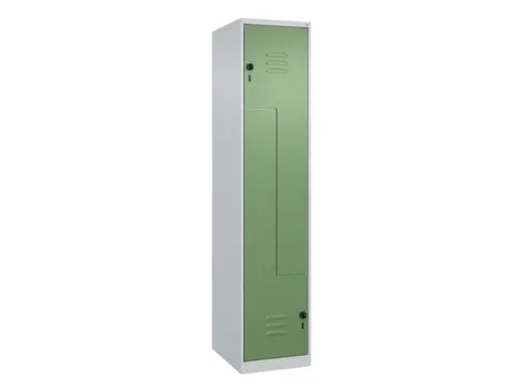 Z-garderobekast,HxBxD 1850x400x500mm,vak B 200/400mm,draaigrendel