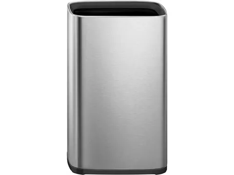 EKO Laguna Open top Prullenbak 12 Liter Zilver Mat RVS