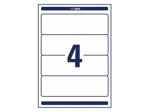 Rugetiket Avery Zweckform breed 192x59mm Wit L6061 120 stuks