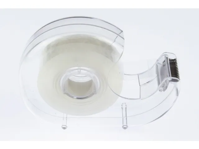 Plakbandhouder Kangaro kern 25 mm transparant met tape 19mmx33m