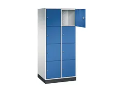 grootvolume-lockersysteem,RAL 7035/RAL 5010,HxBxD 1950x820x600mm