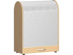 roldeurkast met verticale deur,HxBxD 1030x800x400mm,2xhouten vloer