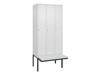 locker voor scheiding van kleding,HxBxD 2120x900x815mm,3vak - 1
