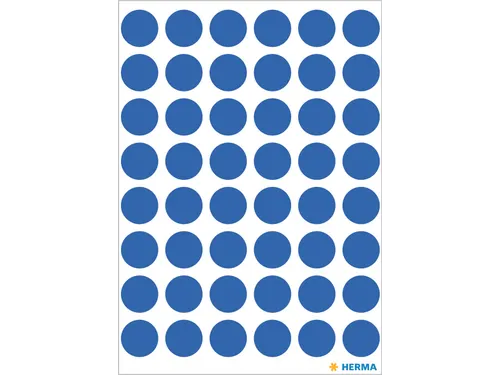HERMA 1853 Multipurpose etiketten Rond 13mm Donkerblauw 240 stuks