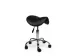 Tabouret sans anneau repose-pieds, sans dos, piston bas, noir