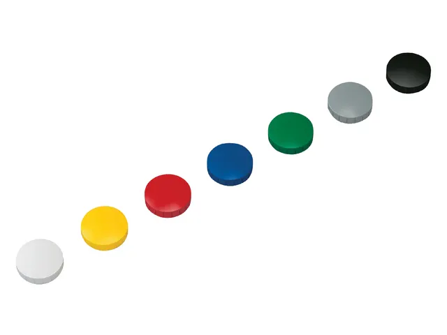 Magneet MAUL Solid 32mm 800gr wit 10 stuks