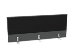 opzetpaneel bureau aanbouw achter MS-donkergrijs BN8033-zwart 1400mm