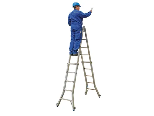 multifunctionele telescoopladder,4x5,sporten,balk L 5,35m,aluminium