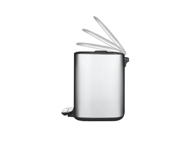 Vierkante Pedaalemmer Regent Step Bin 6 Liter Mat Rvs