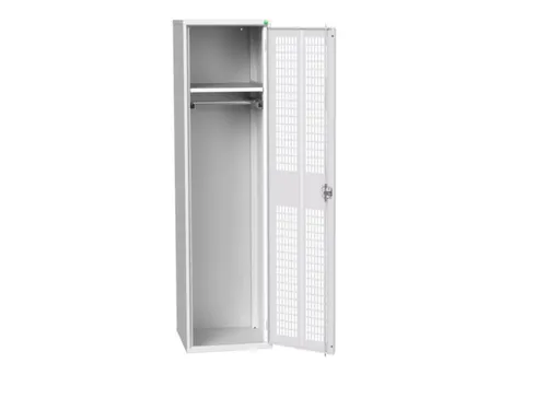Lockerkast 2000x525x550mm 1 vak, ventilatiedeur, RAL7035