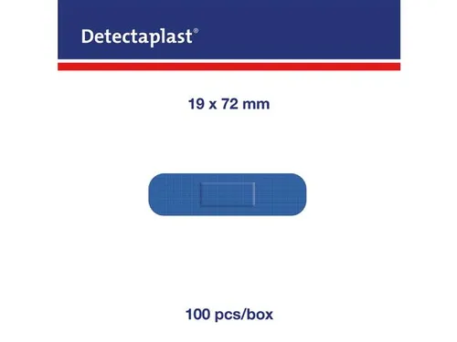 Detectaplast 8240 Textielpleister Elastisch Blauw 19x72mm 100 Stuks