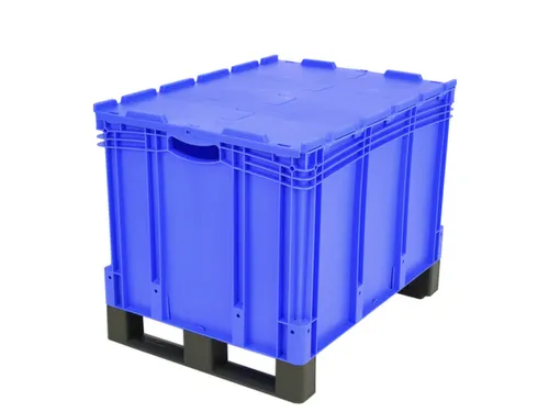 Euronorm Stapelkrat Pp 538x800x600mm 206l Dubbele Bodem Sledepoten