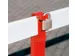 Barrière Pivotante,Hors-Tout L 3M,Lisse Alu Rouge/Blanc