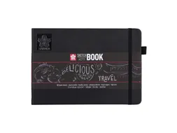 Schetsboek Sakura 80 zwarte vellen 140gr 210x148mm zwart