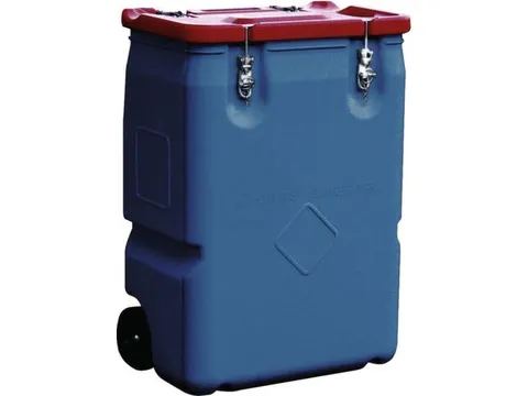 UN-bak,v. reinigingsdoeken,absorptiemiddelen,granulaat,HDPE,blauw,170l