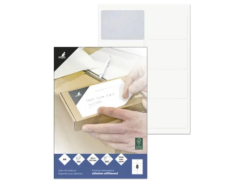 etiket Kangaro ILK 99.1x67.7mm doos a 100 vel 8 etiketten per vel