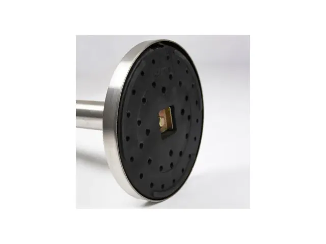 Poteau Securit inox avec enrouleur 210cm noir