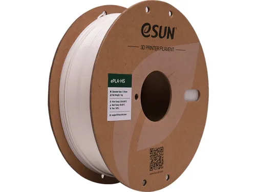 eSUN 3D printer Filament ePLA-HS 1,75mm Wit 1kg