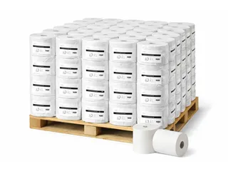 Poetsrol midi cellulose coreless 1-laags Pallet 48x6 Rol - 1