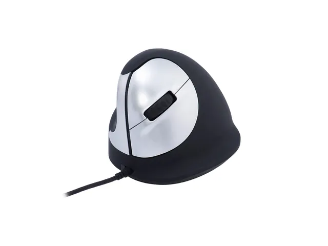 Ergonomische muis R-Go HE Break Medium Links bedraad Zwart