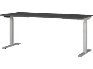 Elektrisch ihv bureau,HxBxD 720-1200x1800x800mm,blad grafiet - 1